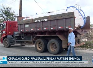 Exército começa a suspender Operação Carro-Pipa na Paraíba e pode deixar 270 mil pessoas sem água | Paraíba