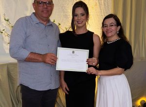 Prefeita Marina, Nerival Inácio e sua esposa, Tânia Nitão.